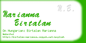 marianna birtalan business card